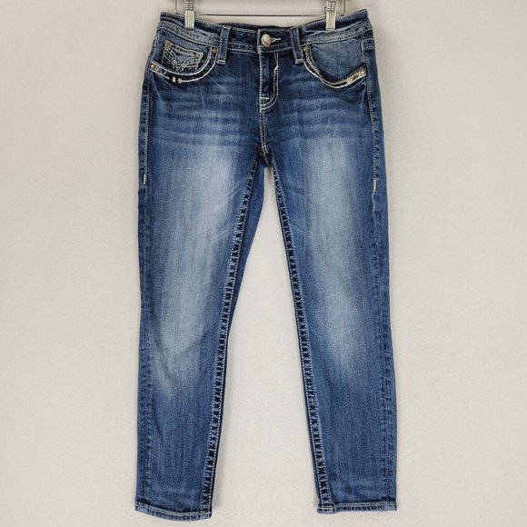 Vigoss Jeans Vigoss Jeans Womens 56 Blue Capri Heritage Fit Cropped